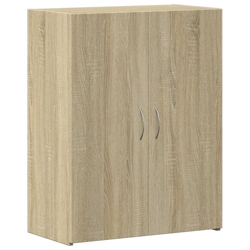 Armoire de classement chêne sonoma bois d'ingénierie