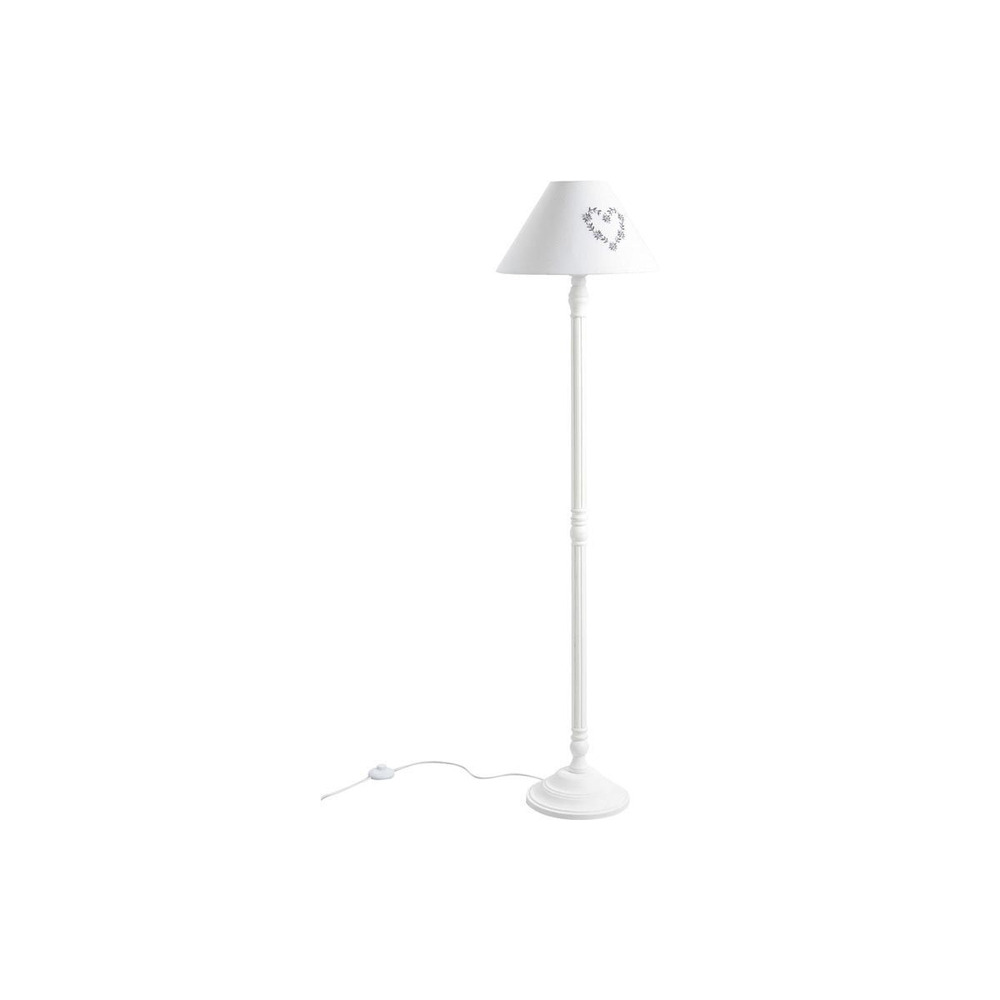 Lampadaire en bois blanc 150cm