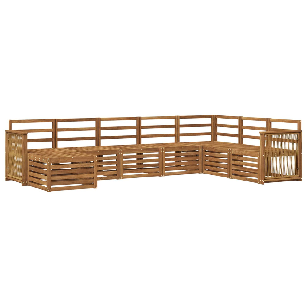 Ensemble de canapés d'extérieur 6 pcs naturel