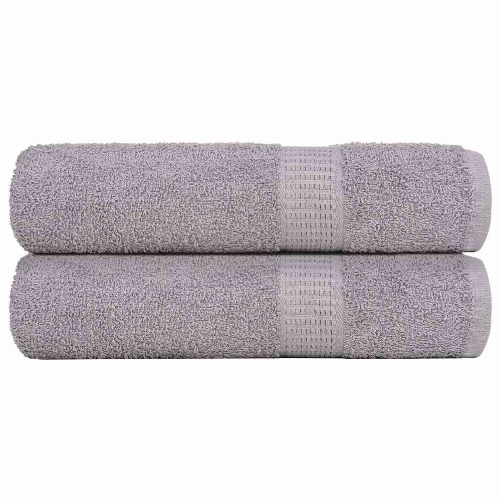 Serviettes de douche frogn 2 pcs gris 70x140 cm 360 g/m²