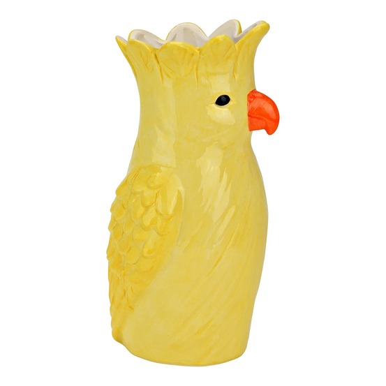 Vase en céramique perroquet