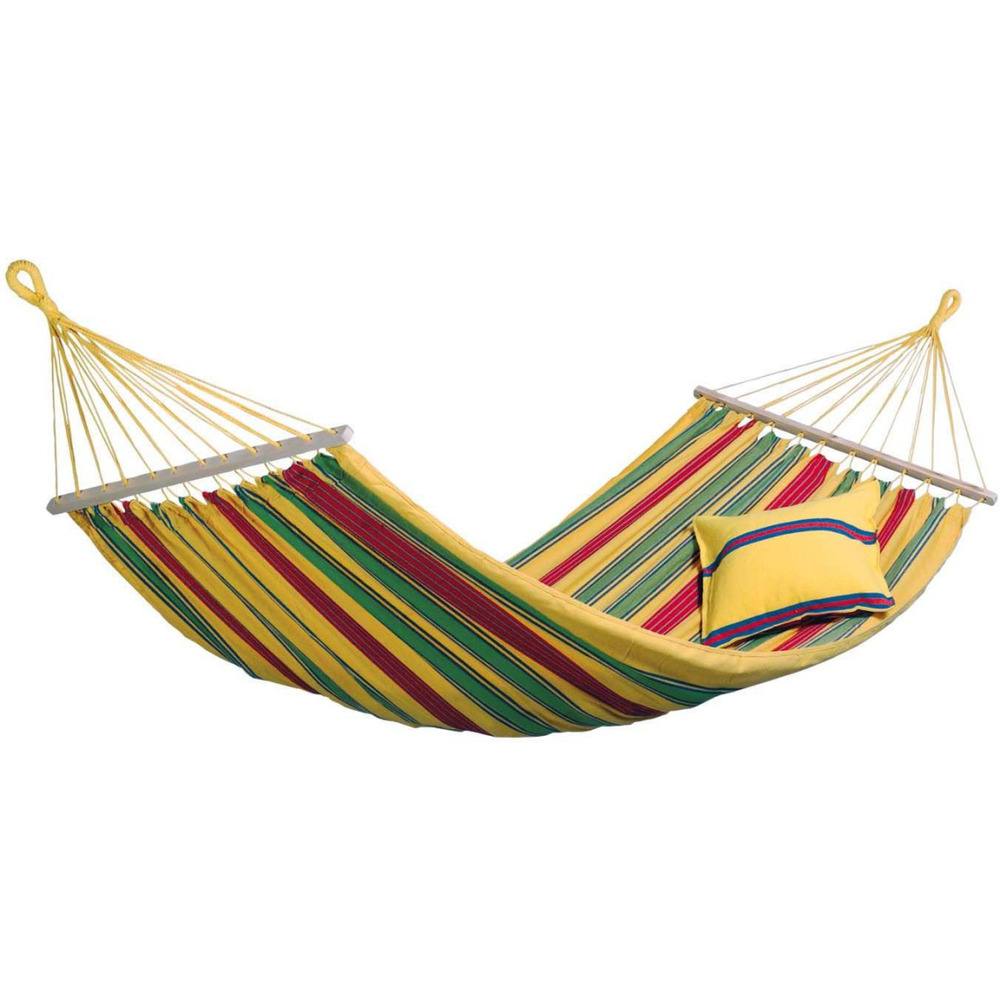 Hamac en coton et polyester avec sac de rangement aruba vanilla