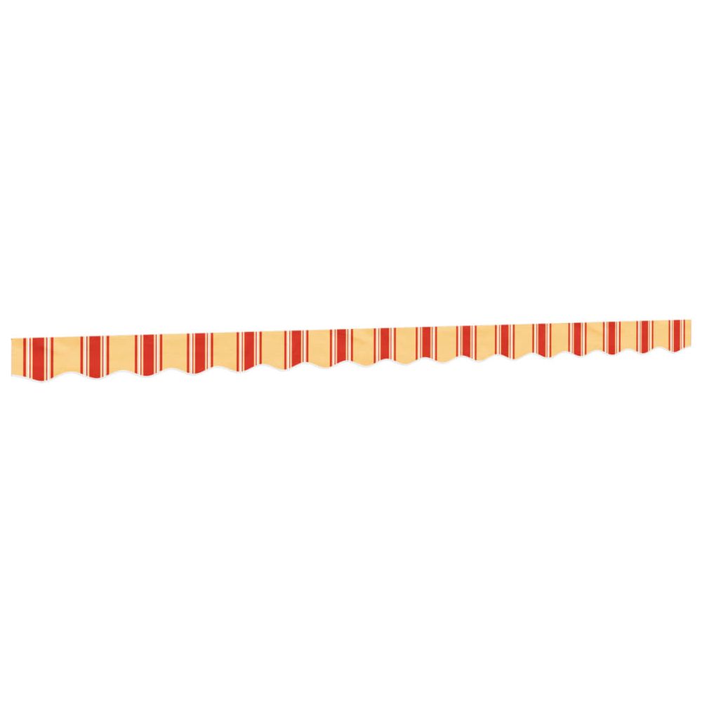 Tissu de remplacement de cantonnière d’auvent jaune orange 400 cm