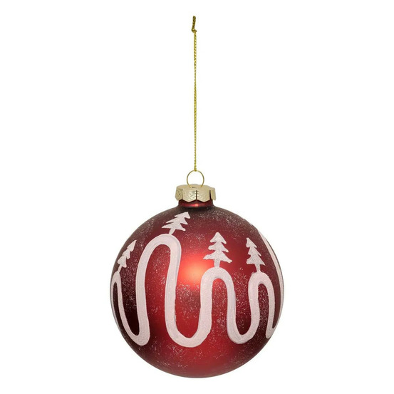 Boule de noël en verre