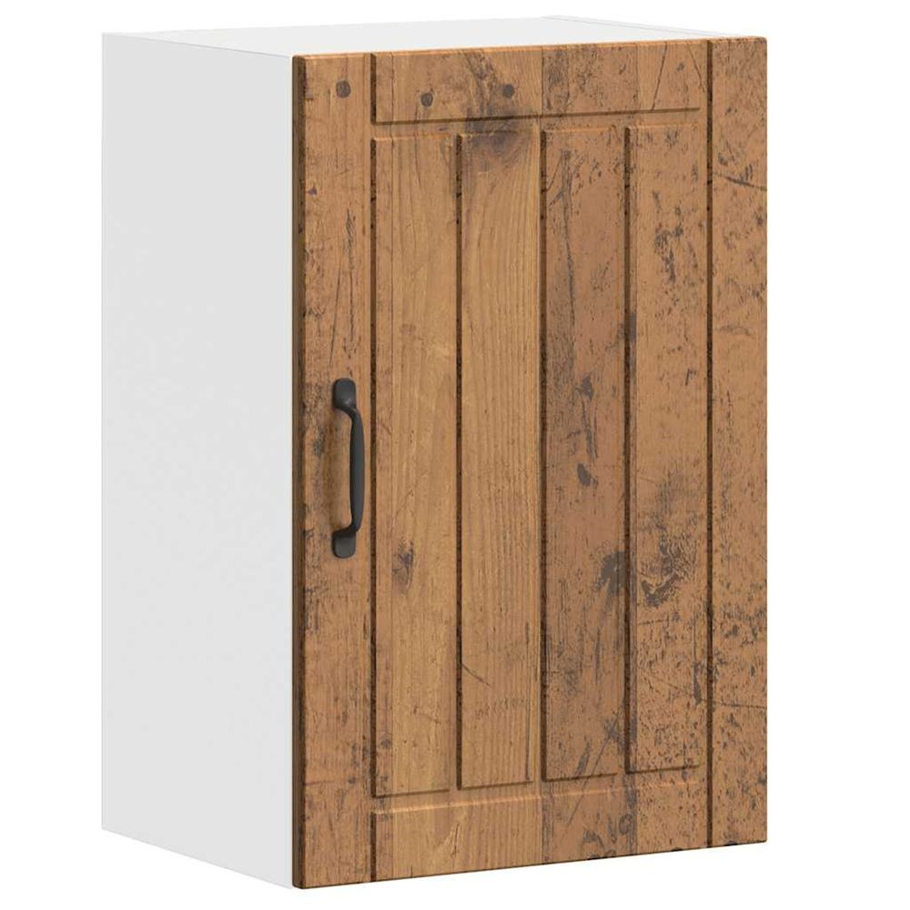 Armoire murale de cuisine lucca vieux bois bois ingénierie