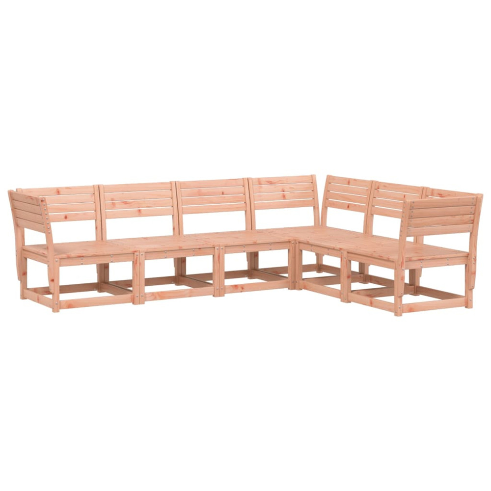 Salon de jardin 6 pcs bois massif douglas