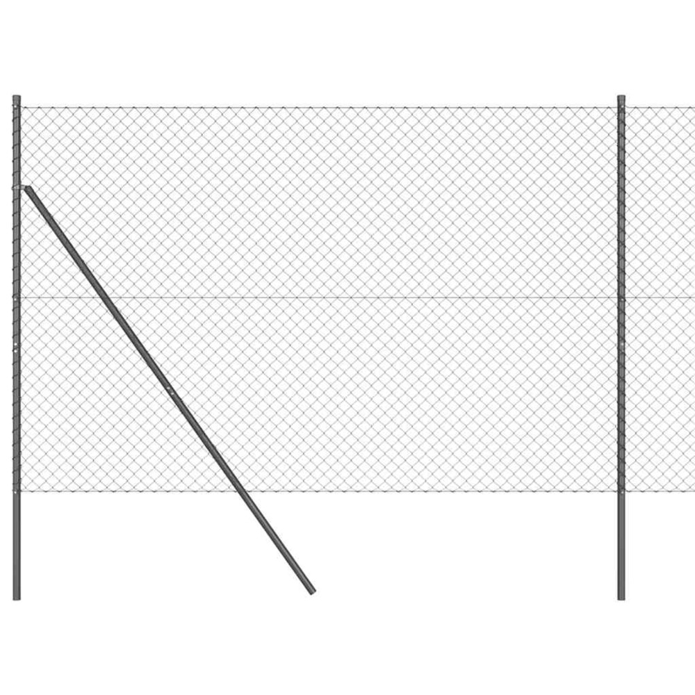 Poteau de clôture. Gris 10 x 1,5 m (maille 40 x 40 mm)