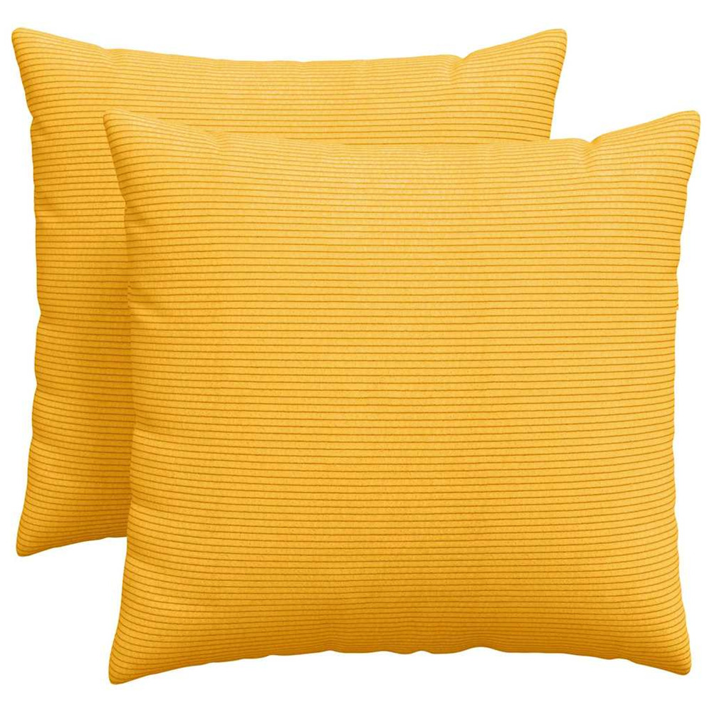 Coussins de canapé 2 pcs jaune clair 50 x 50 cm