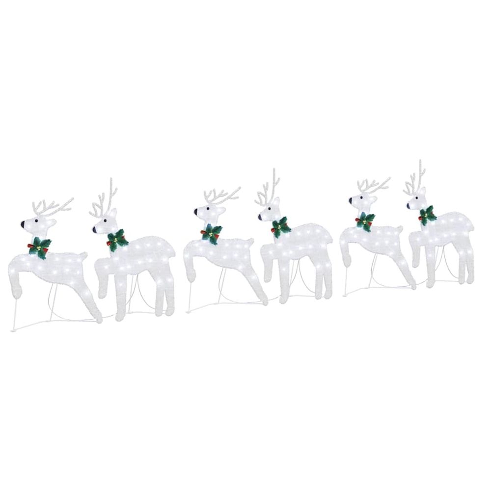 Rennes led 6 pc argenté 45 x 19 x 65 cm tissu