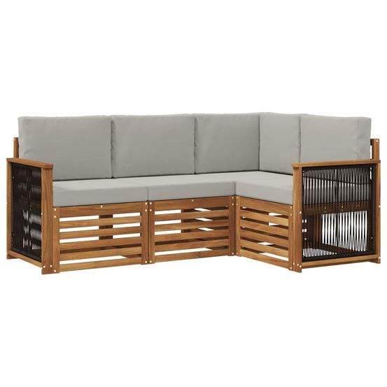 Ensemble de canapés d'extérieur 4 pc polyester
