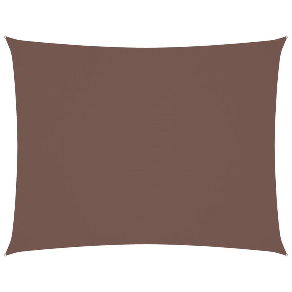 Voile de parasol tissu oxford rectangulaire 2x3,5 m marron
