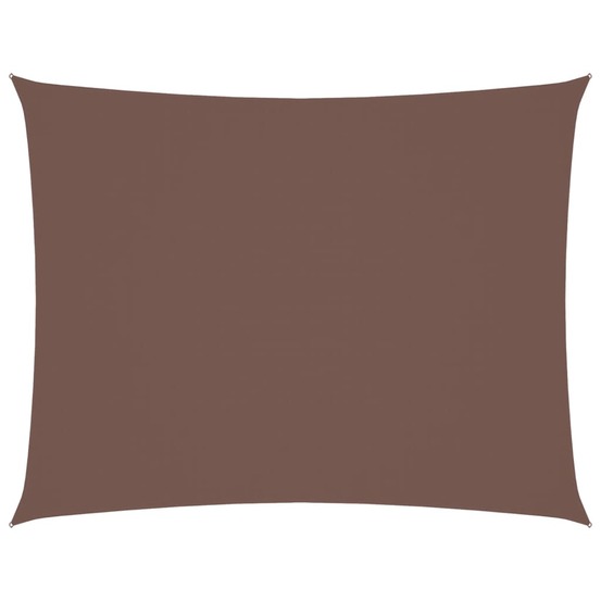 Voile de parasol tissu oxford rectangulaire 2x3,5 m marron