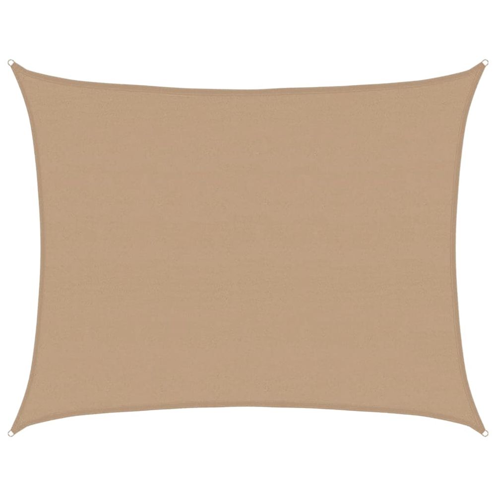 Voile d'ombrage 160 g/m² taupe 6x8 m pehd