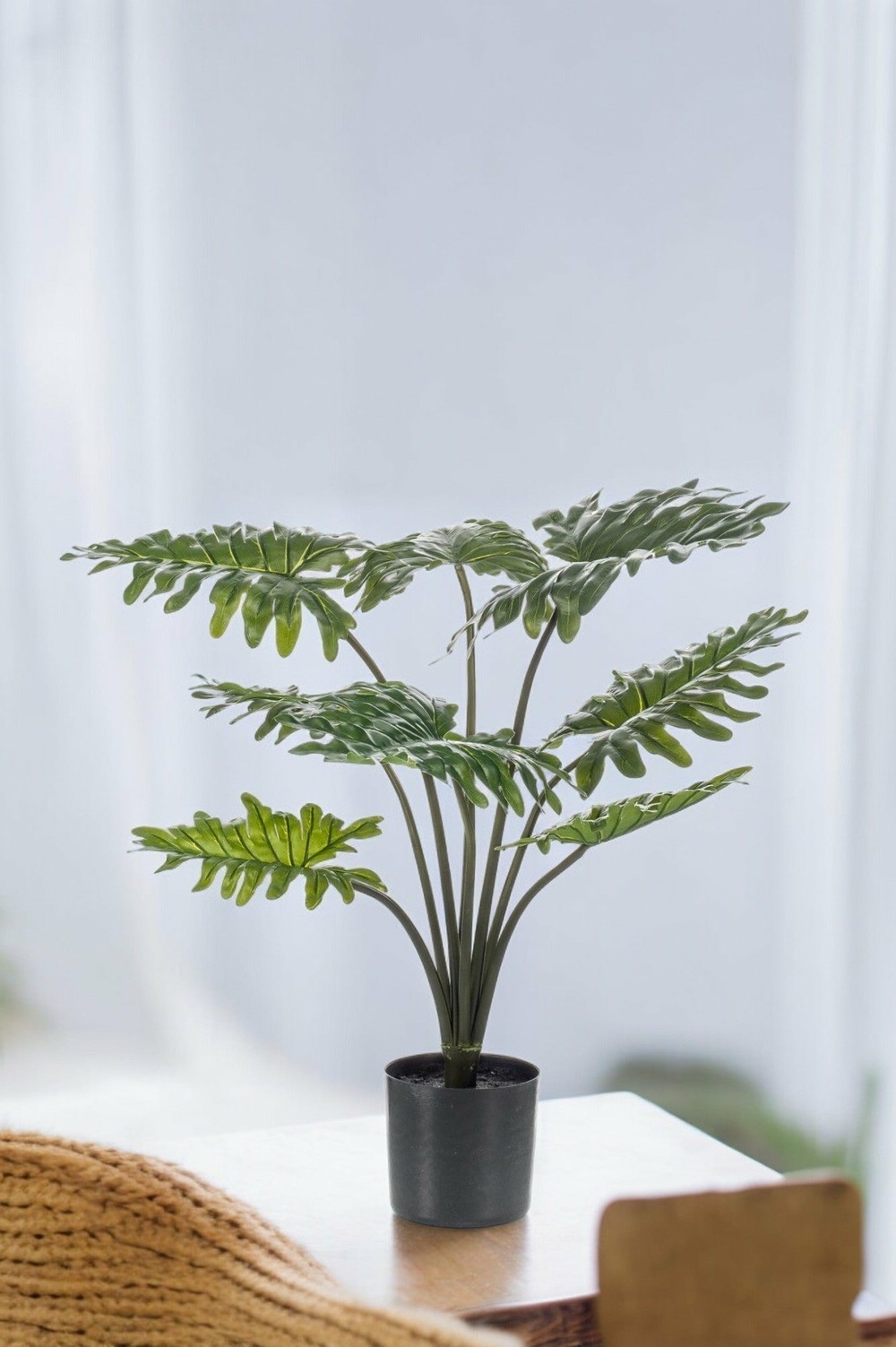 Philodendron plante artificielle - h77cm, ø12cm