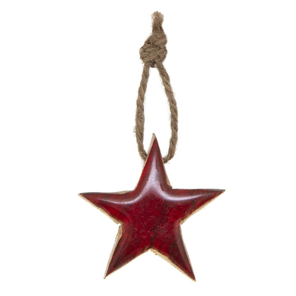 Sujet de noël étoile rouge