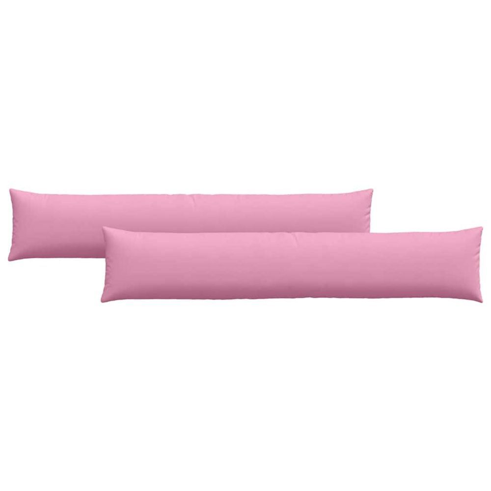 Coussins de canapé 2 pc tissu rose 200 x 40 cm