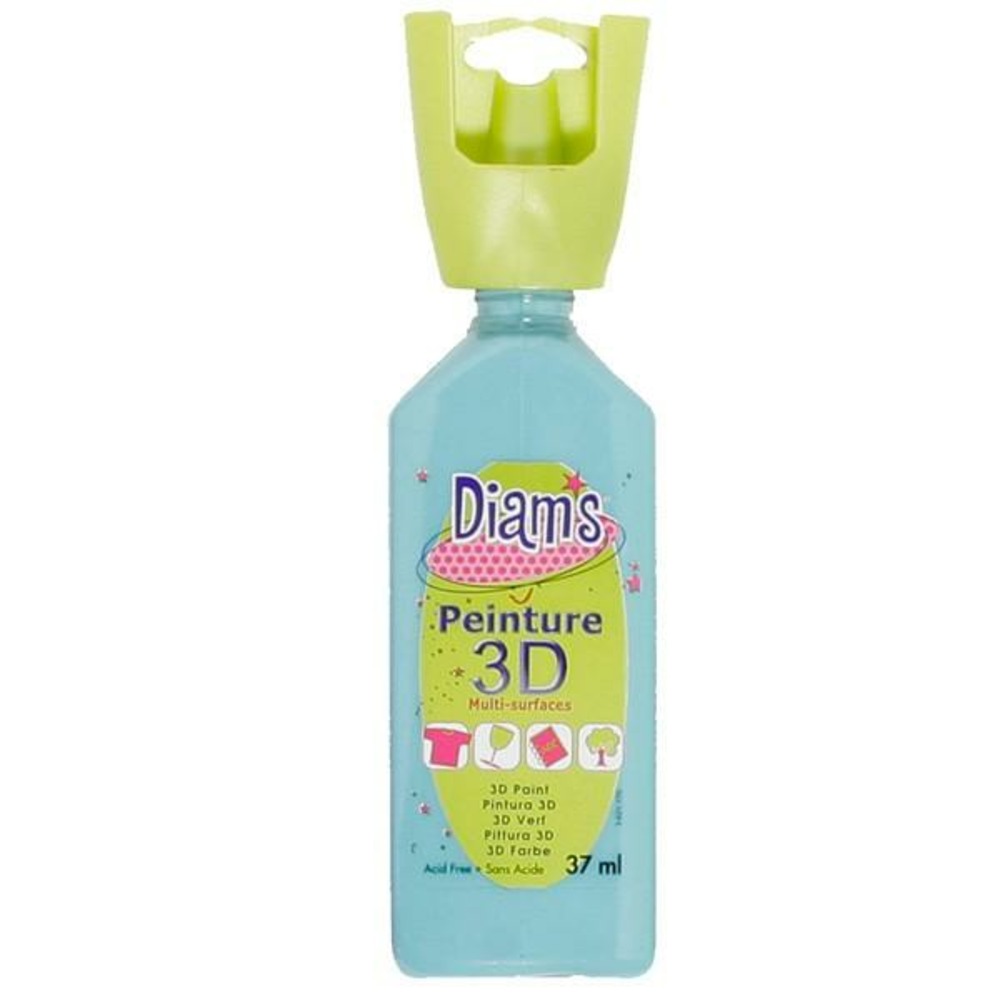 Peinture 3d multisurface - brillant bleu turquoise