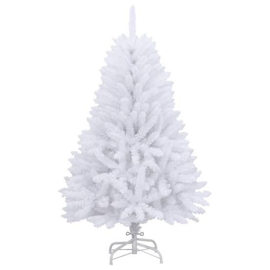 Sapin de noël artificiel à charnières avec support blanc 150 cm