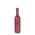 Mica decorations - vase bouteille en verre recyclé bordeaux h75