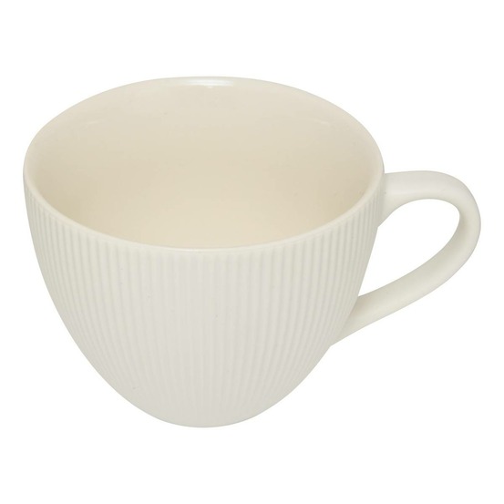 Tasse striée strata blanc