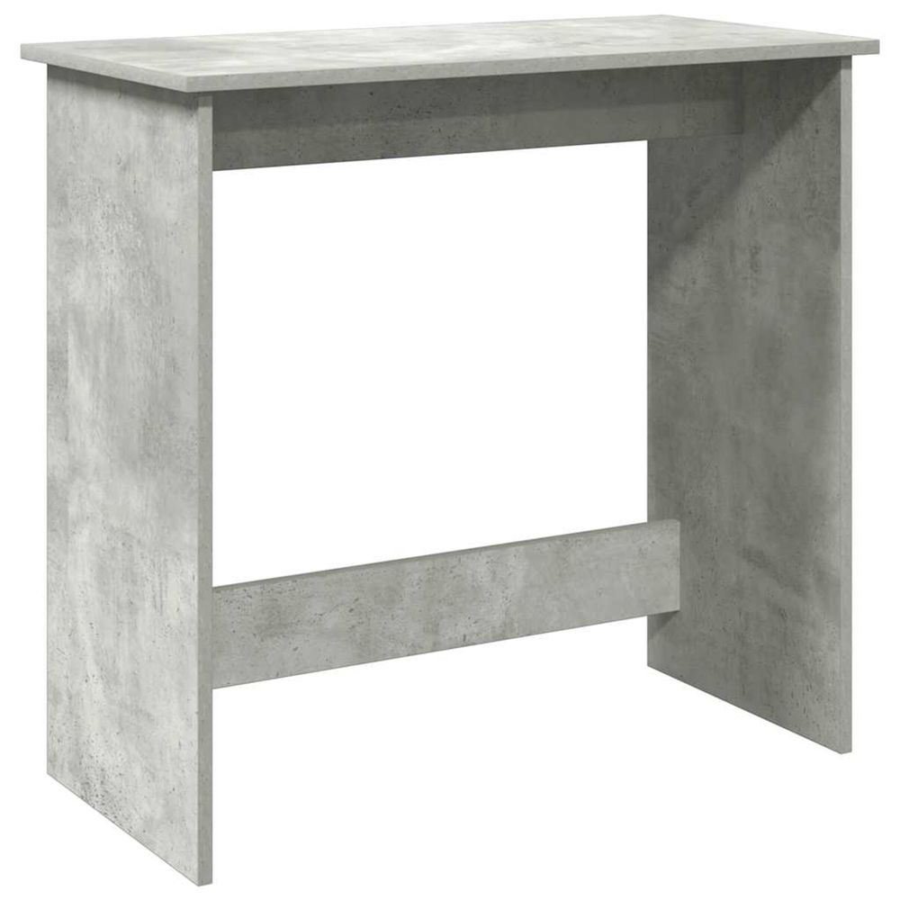 Bureau gris béton 80x40x75 cm aggloméré