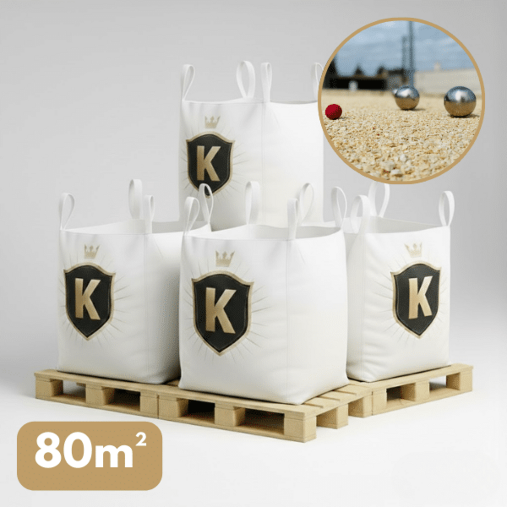 Sable terrain de pétanque beige 0/8 mm – pack 4 big bag +/- 1,5 t