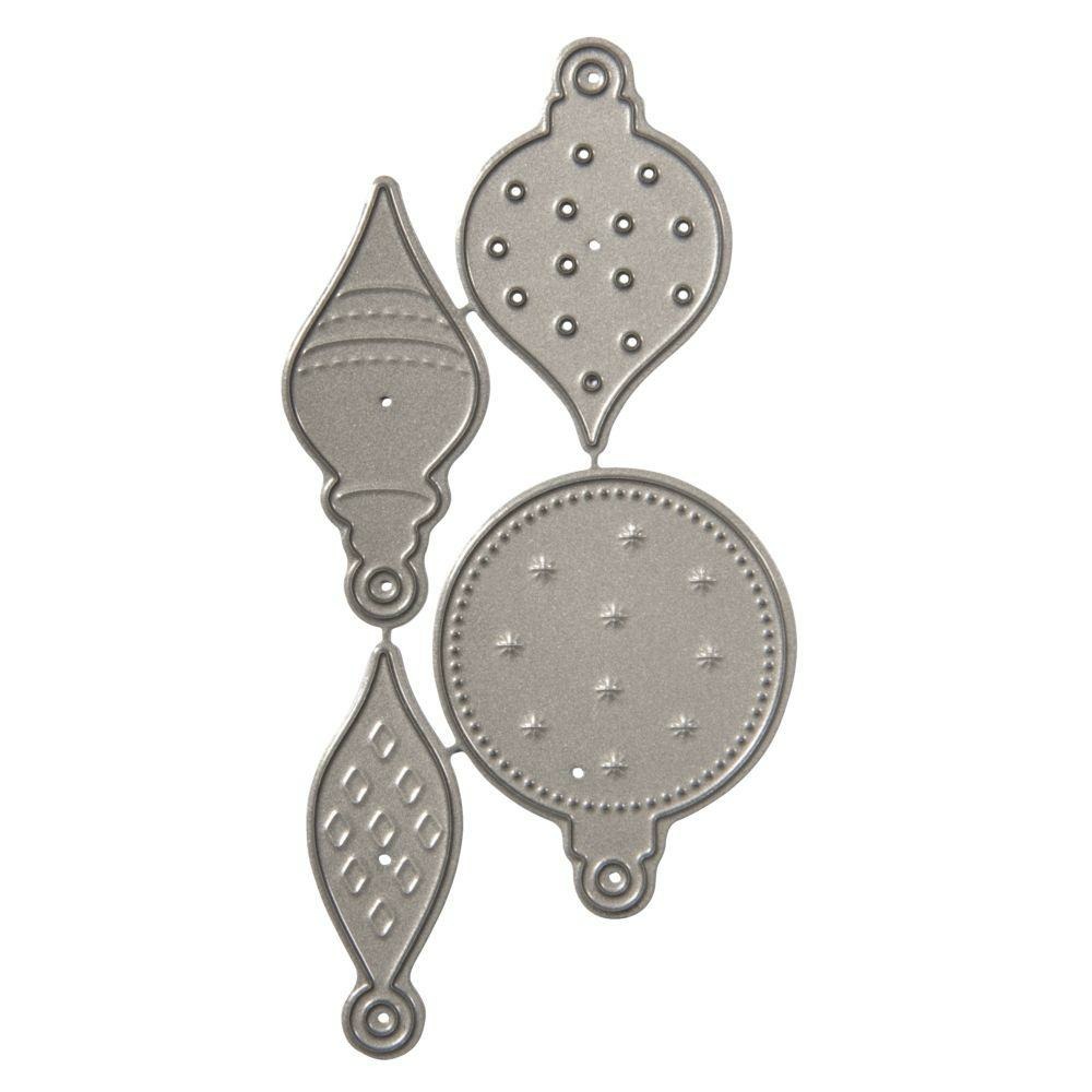 Matrice de découpe et d'embossage - 4 petites boules de noël