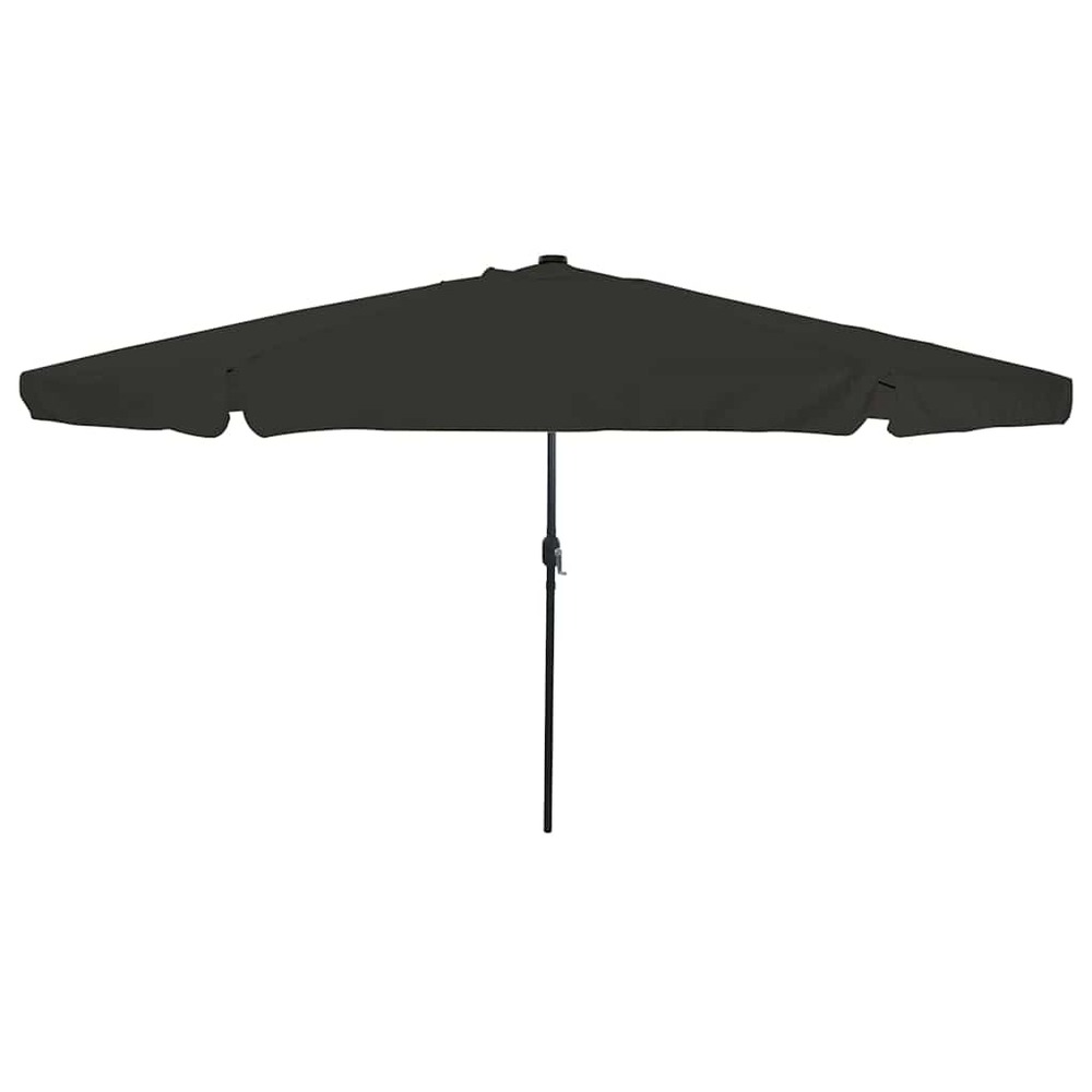 Parasol de jardin noir 395 x 395 x 245 cm polyester