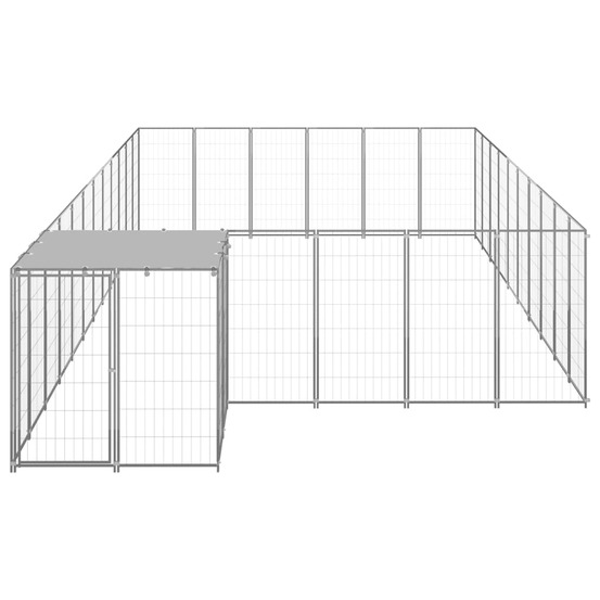 Chenil argenté 19,36 m² acier