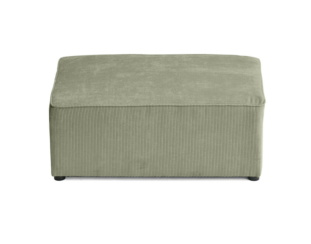 Topaze - pouf - en velours côtelé plat