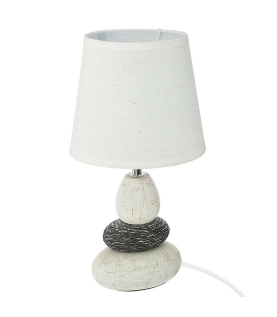 Lampe à poser en céramique trois galets h 33 cm