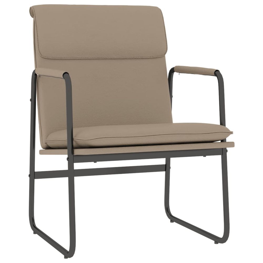 Chaise longue cappuccino 55x64x80 cm similicuir bain de soleil