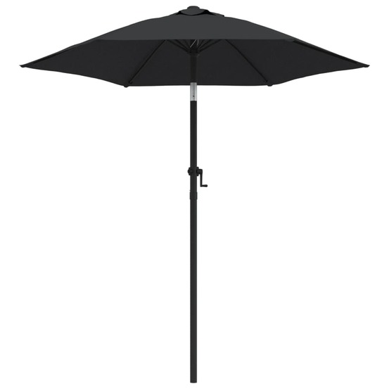 Parasol noir 200x224 cm aluminium