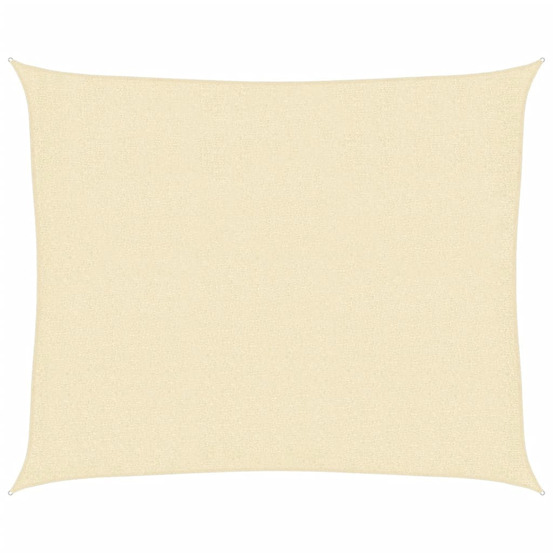 Voile d'ombrage 160 g/m² crème 2,5x3 m pehd