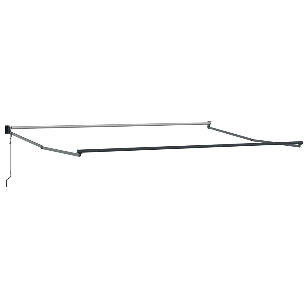 Cadre de store rétractable électrique anthracite 4 x 2 m