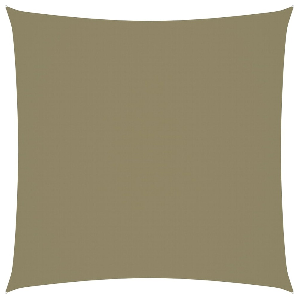 Voile d'ombrage parasol tissu oxford carré 2,5 x 2,5 m beige