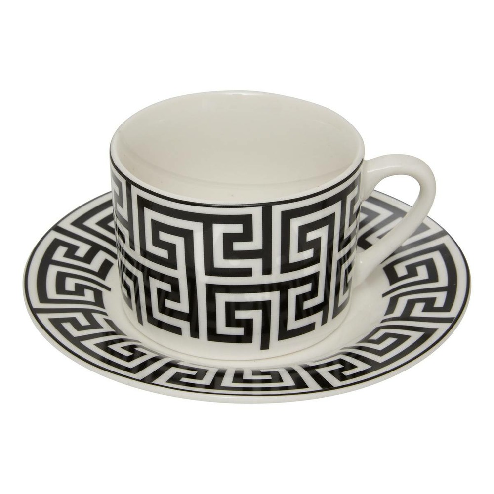 Coffret de 2 tasses avec coupelles palm resort 20cl