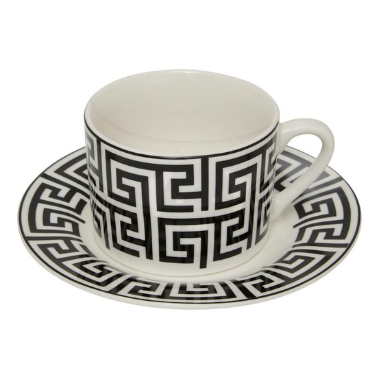 Coffret de 2 tasses avec coupelles palm resort 20cl