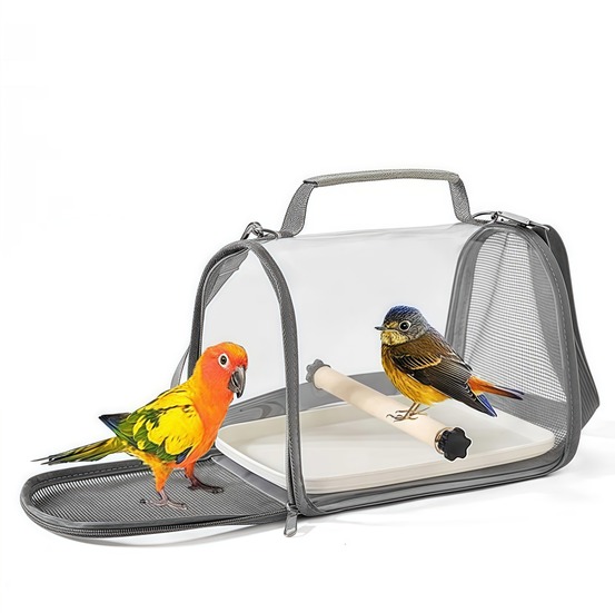 Sac de voyage léger respirant portable et pliable pour animaux de compagnie - cage à oiseaux pour perroquets à porter à une épaule