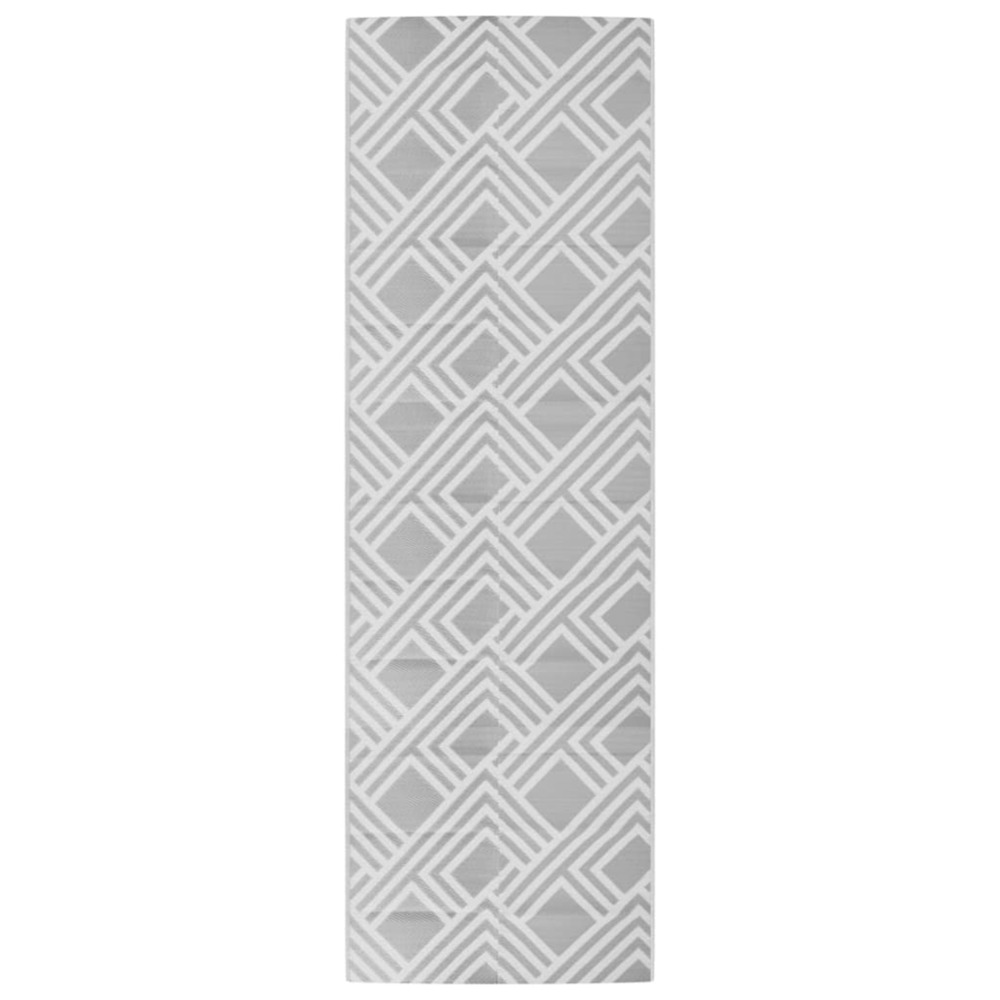 Tapis d'extérieur arakil gris 80 x 250 cm pp