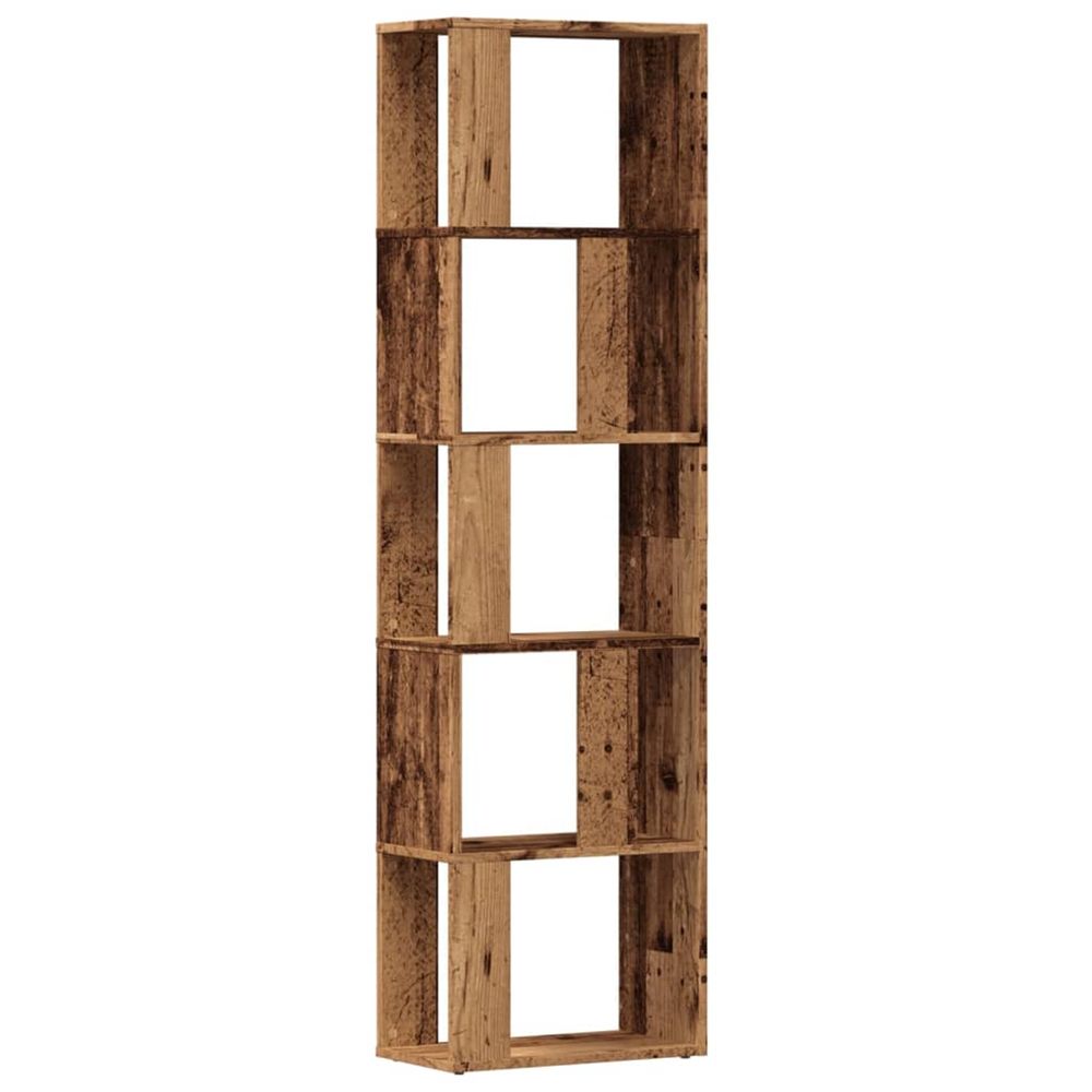 Bibliothèque vieux bois 45x24x159 cm bois d'ingénierie
