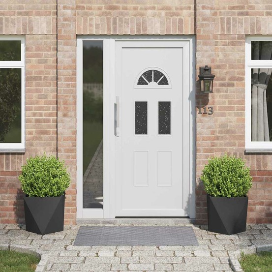 Jardinière 2 pcs noir 40 x 40 x 40 cm acier