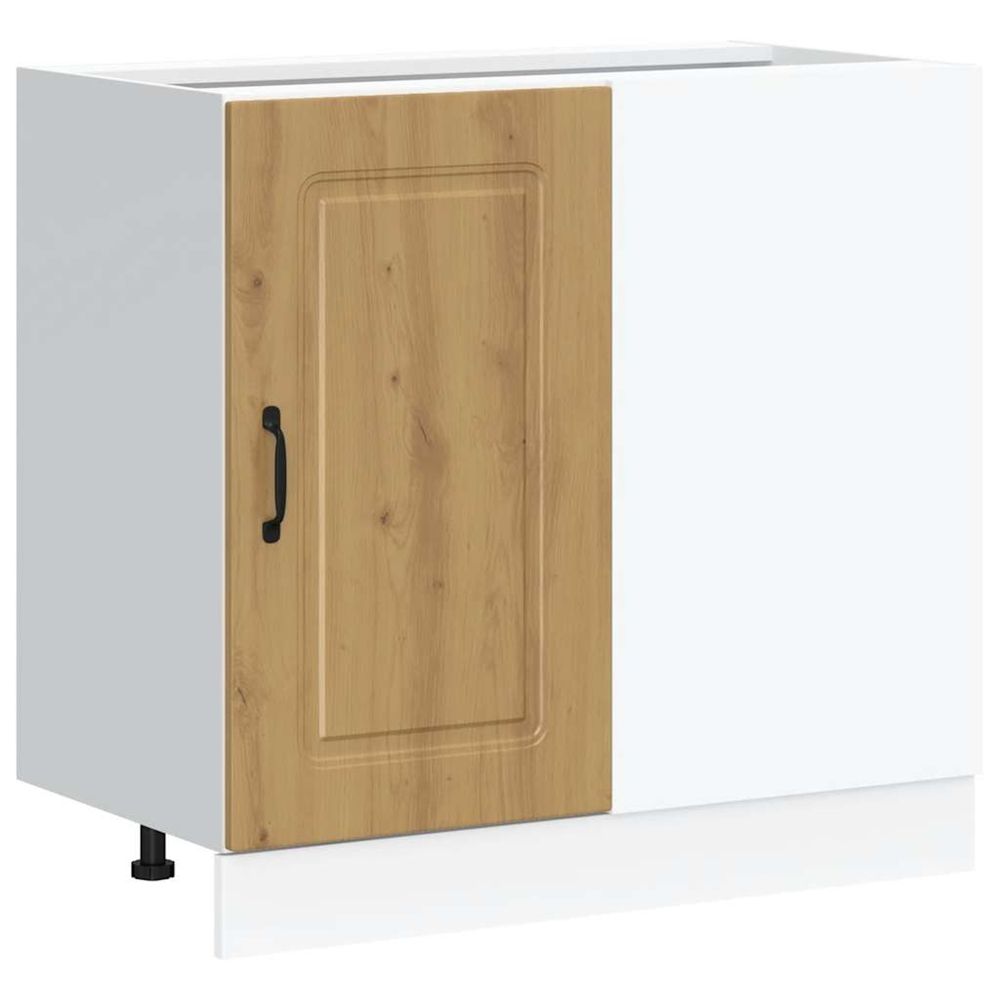 Armoire de cuisine kalmar chêne artisanal bois d'ingénierie