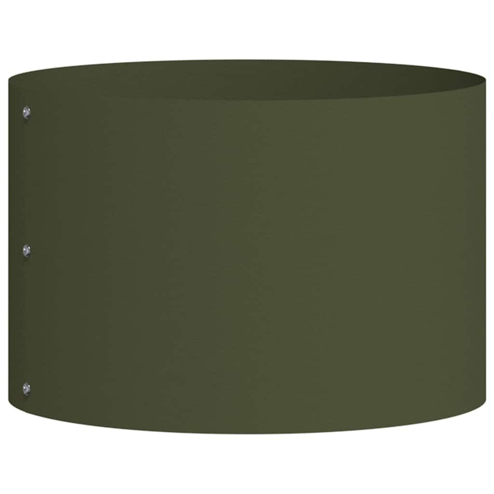Cache-pot de jardin vert olive 30 x 30 x 20 cm