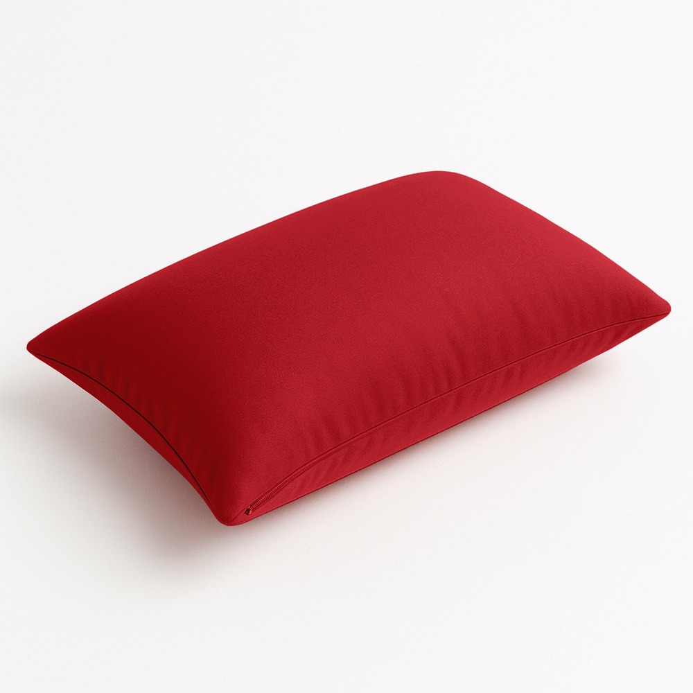 Coussins extérieur, déhoussable, lot de 2, 60x35cm - rouge
