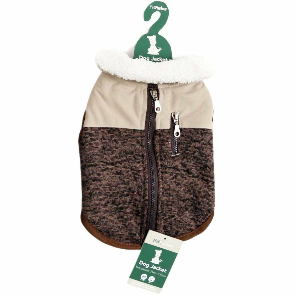 Manteau fourrure pour chien natural 25 cm crème