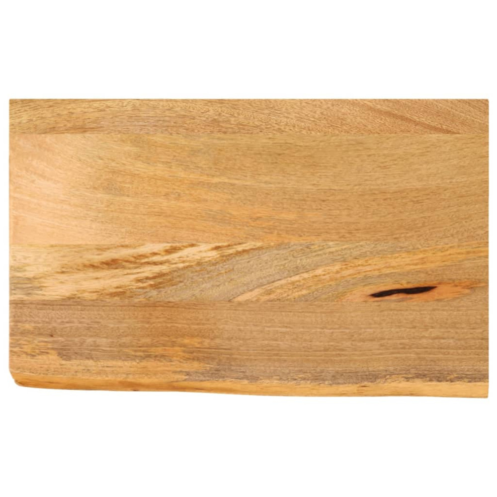 Dessus de table à bord vivant 40x30x3,8 cm bois massif manguier