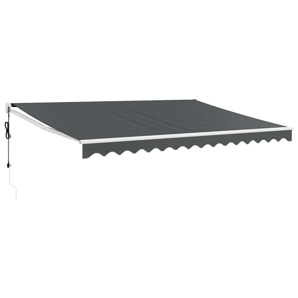 Auvent rétractable automatique anthracite 5x3 m