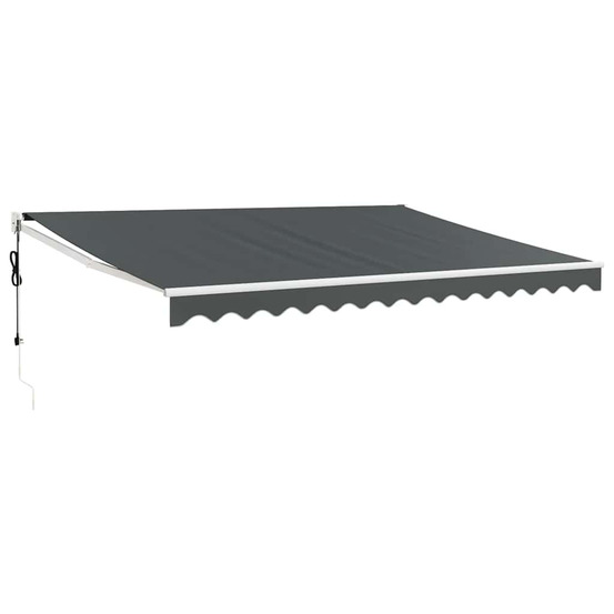 Auvent rétractable automatique anthracite 5x3 m