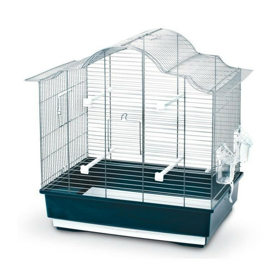 Kerbl cage a oiseaux gabbia sophia - 57x36x56cm - bleu fonce